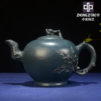 

In Purple Yixing Taiwan Backflow One Factory The Cultural Revolution Kettle Imitate Old Kettle Old Dark-red Enameled Pottery