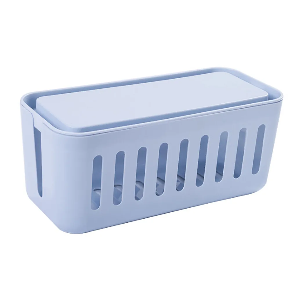 1PC Cable Storage Box Wire Management Socket Tidy Organizer Home Room Container Power Strip Wire Cable Management Box