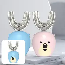 

Cleaning Toothbrush Cute ABS Adorable Electric U-shaped Kids Oral Brush for Bathroom Toothbrush Dental Care Brush