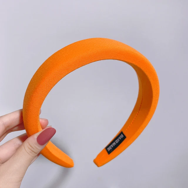 New Padded Headbands Women Wide Bezel Hairbands Thick Velvet Hair Hoop Girls Sponge Non-slip Hairband Fashion Hair Accessories 12