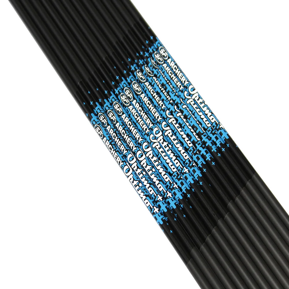 

12pcs Archery spine 500 600 700 800 carbon arrow shaft ID.166" for Recurve bow shooting hunting