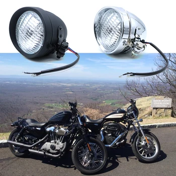 

For Indian Scout Sportster XL883 12V High/Low Beam Softail Dyna Triump Cruiser Motorcycle Headlight Vintage Retro Bobber Chopper