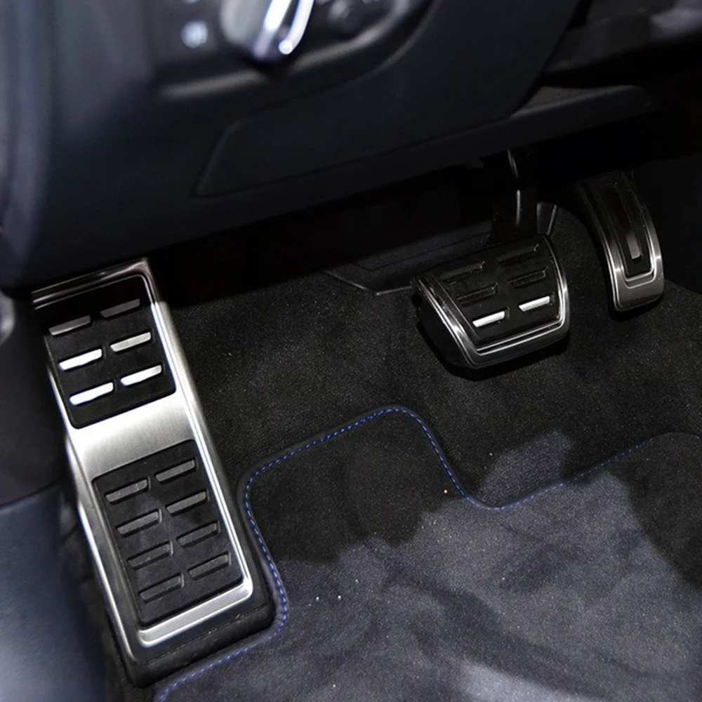 ALIKEE Car Styling Sport Fuel Brake Dead Pedal Cover Set DSG For Leon 5F MK3 For Octavia A7 For 7 Auto AccESSories:3pcs AT ALIKEE Car Styling Sport Fuel Brake Dead Pedal Cover Set DSG For Leon 5F MK3 For Octavia A7 For 7 Auto AccESSories:3pcs AT
