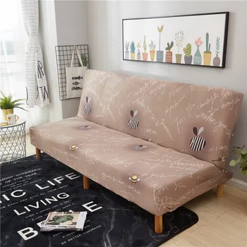 

Printed flower sofa bed cover foldding elastic slipcovers cheap Couch cover stretch furniture covers single seat sofa cover