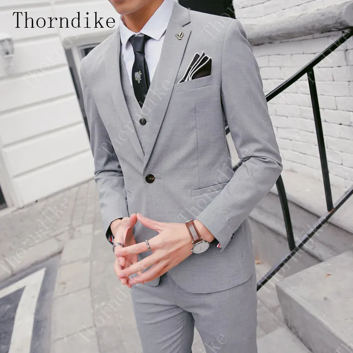 suits 11 Thorndike, мужские костюмы с цветочным принтом, 3 предмета, смокинг с цветочным рисунком, пиджак, королевский синий сценический Свадебный костюм для мужчин(куртка+ жилет+ брюки - Цвет: suits 11