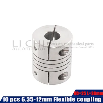 

D25*L30 Aluminium 10pcs CNC Stepper Motor Flexible Shaft Coupling Coupler Encoders Engraving