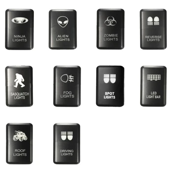 

Practical Boutique 12V LED Fog Work Light Push Button Switch For Toyota Landcruiser Prado FJ Fog Light green