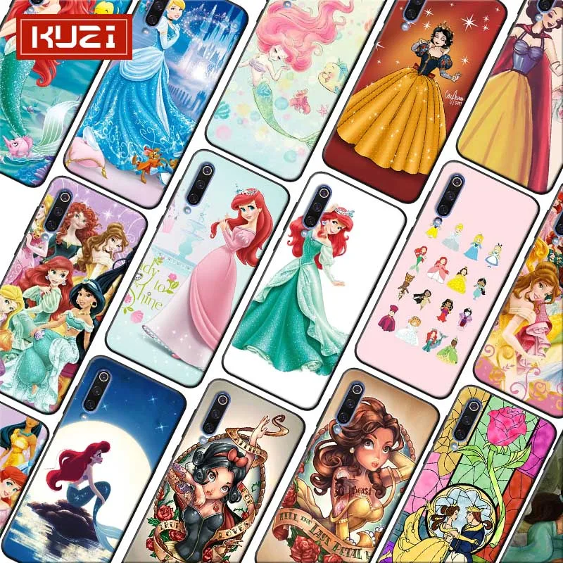 Princess Ariel snow princess Soft Silicone Phone Case for xiaomi mi 10 pro 9 9t se 8 pocophone f1 mix 3 |