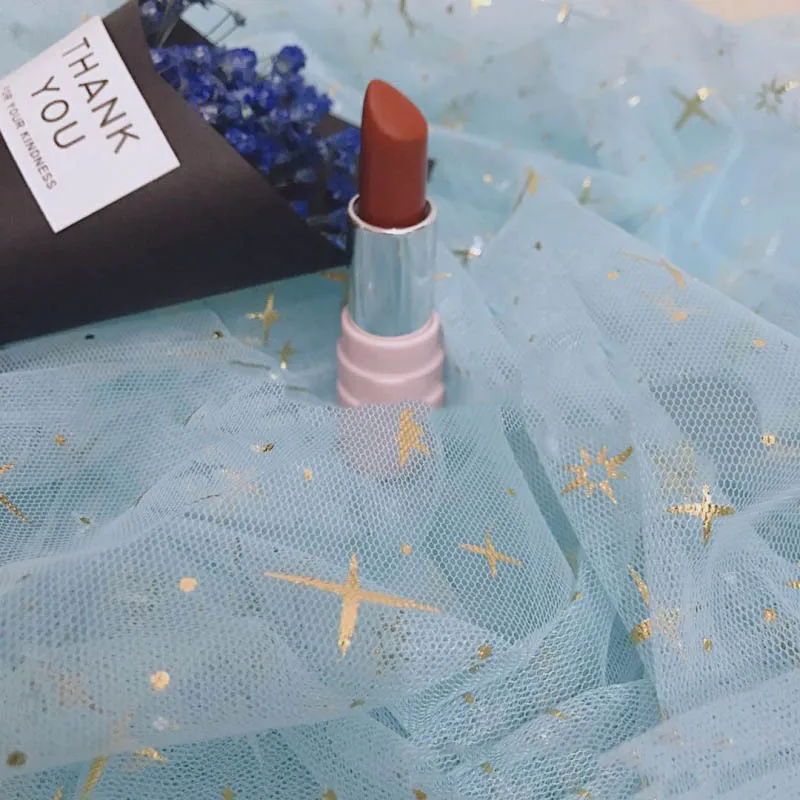 Изысканная сетчатая ткань с перекрестными звездами красивые аксессуары для