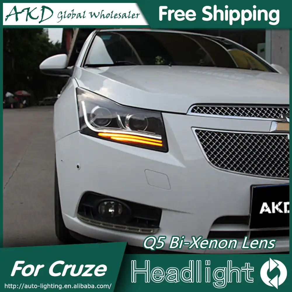 akd car styling for chevrolet cruze headlights 2009 2015 led headlight drl head lamp q5 bi xenon lens high low beam parking car styling xenon lensbi xenon aliexpress
