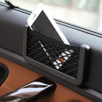 

For Subaru Forester SJ 2014-2019 Car Seat Side Back Storage Mesh Net Bag Phone Holder Pocket Trunk Organizer Stowing Tidying