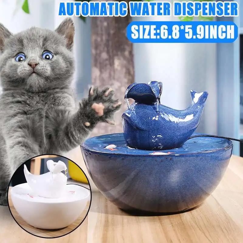 

Automatic Electric Water Dispenser Pet Dog Cat Drinking Water Fountain Usb Charging Feeder Drinker Filter