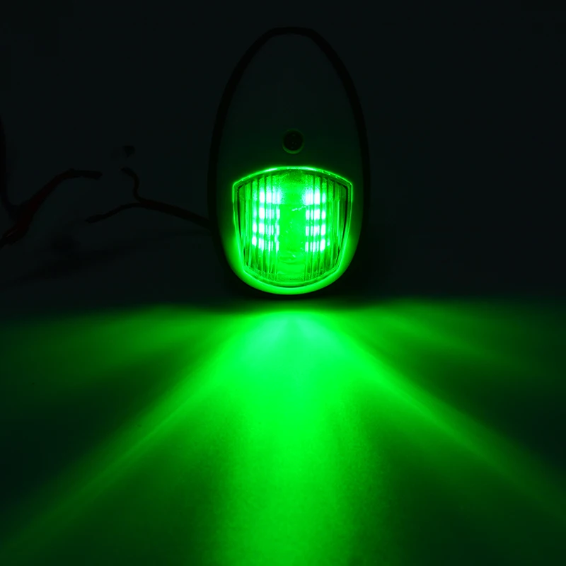 2 шт. универсальная навигация свет лампы для Морская Лодка Яхта светодиодный лампы красный/зеленый корпус из АБС-пластика Пластик световой сигнал 10В-30В
