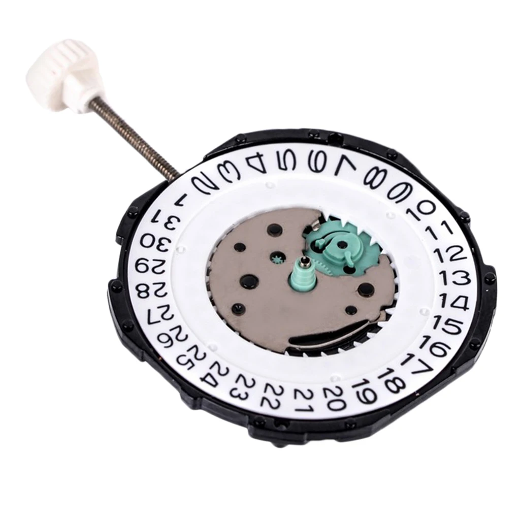 Watch Dial Clock Movement Double/Single Calendar 3 Hands 2.4x0.4cm