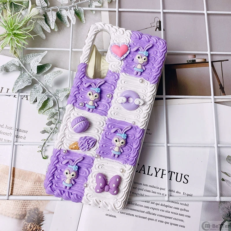 DIY чехол для Samsung s20 plus 3D телефона Galaxy s10 s7/s8/9 + ручной работы кремовый ультра