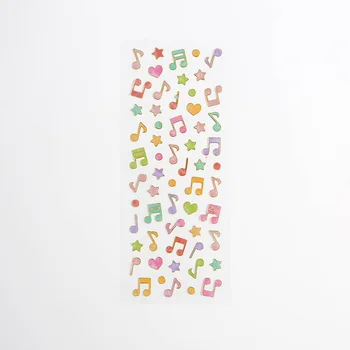 

1 Sheet Gold Foil Piano Musical Notes DIY Stickers Decorative Scrapbooking Diary Sticker
