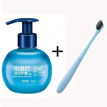 

2PC 220g Stain Removal Whitening Toothpaste Fight Bleeding Gums Toothpaste+toothbrush Fight Bleeding Gums Toothpaste