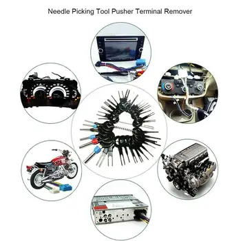 

59PCS Car Plug Circuit Board Disassembly Kit Wire Harness Terminal Extraction Pick Connector Crimp Pin Back Needle Remove Tool