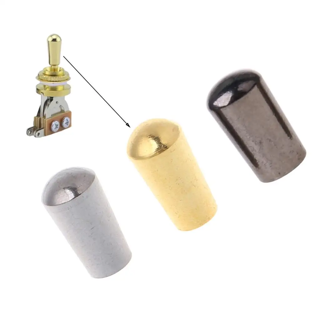 Internal Thread 3.5mm Brass Electric Guitar Toggle Switches Knobs Tip