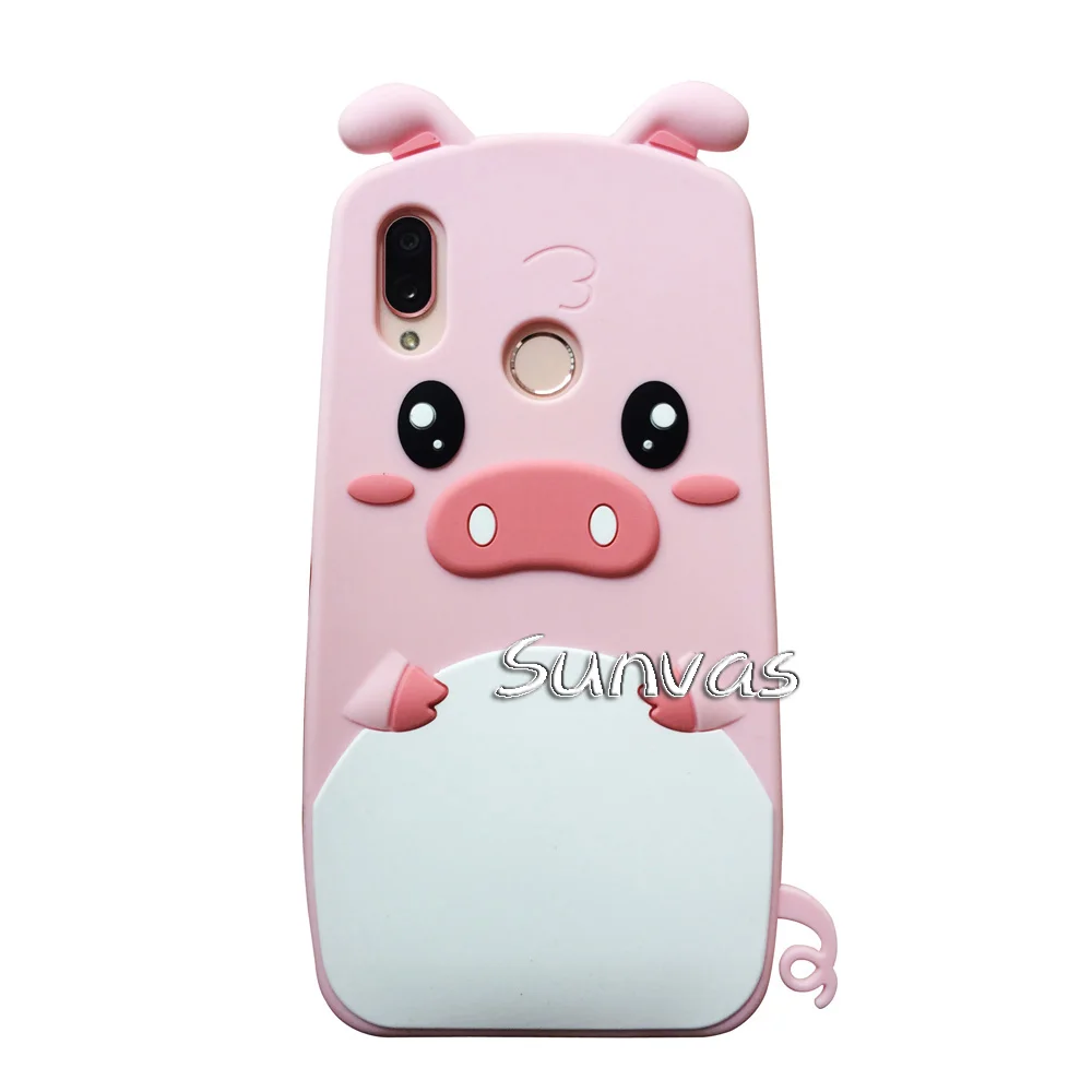 Cute Pig Для huawei P20 Lite чехол 3D Мягкий силиконовый чехол для мобильного телефона с единорогом чехол s Fundas Coque Capa протектор - Цвет: Cute Pig