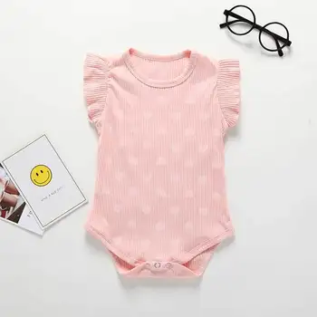 

Spring New Girl Baby Small Love Package Fart Romper Baby Cotton Long-sleeved One-piece Climbing Suit Round Neck Infant Romper