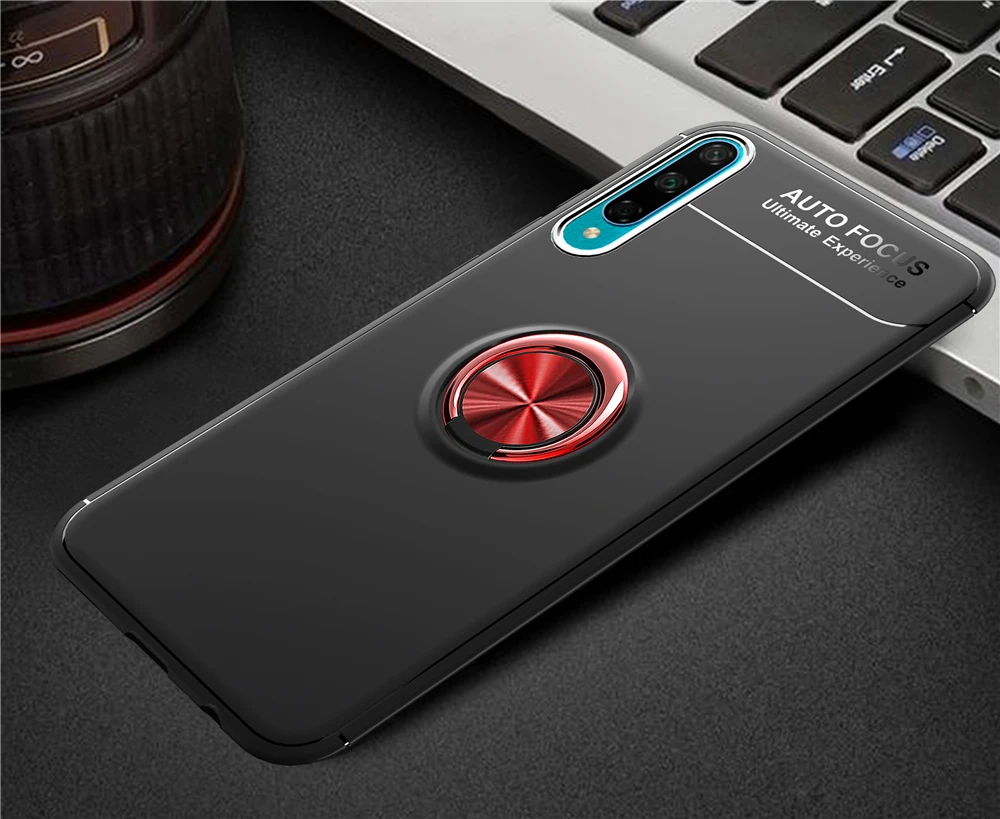 Phone Case for Honor 30S V30 V30pro Soft Silicone Back Cover with Adsorption Finger Ring Huawei 20 Lite Play3|Бамперы| |