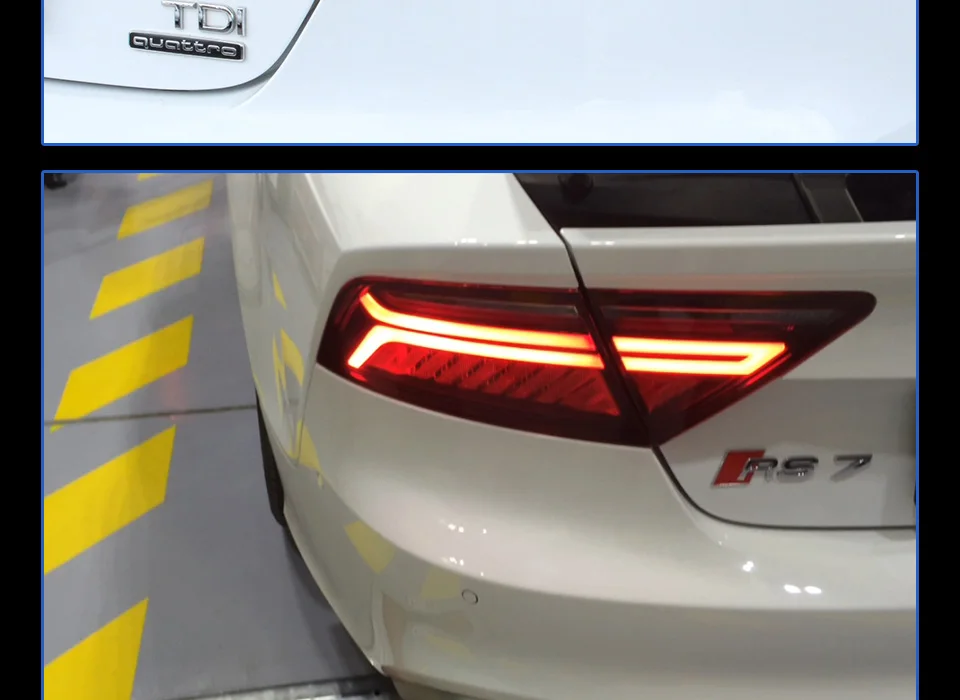 Задний фонарь для автомобиля Audi A7 2011- S7 светодиодная сигнальная лампа Противотуманные фары DRL дневные ходовые огни тюнинг автомобильные аксессуары