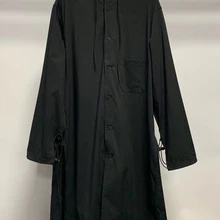 Owen seak, мужские тренчи, куртки, готический стиль, мужская одежда, Тренч, осенние женские пылезащитные пальто, куртки, ветровка, черный цвет, размер XL