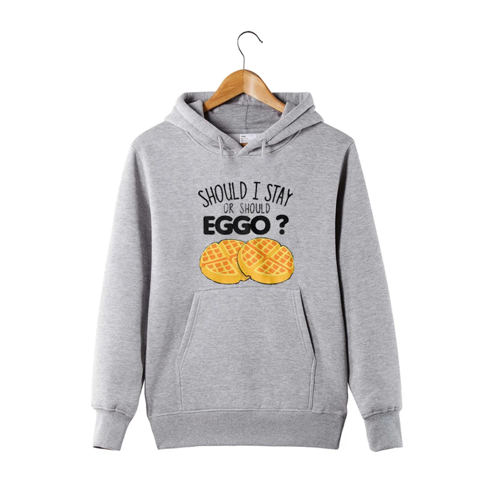 

Should I Stay or Should Egg Funny Cookies Hoodie Unisex Casual Pullovers Hoodie