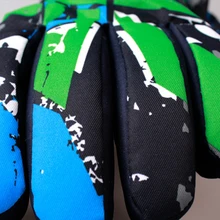 1 пара, теплые зимние варежки, износостойкие, для детей, для верховой езды, ветрозащитные, водонепроницаемые, зимние, Нескользящие, Детские лыжные перчатки, для спорта на открытом воздухе