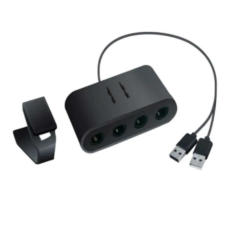 

Black Color KJH Switch Three-in-one Converter Adapter Controller For NG Turn To Wiiu/pc/switch With Clip Bracket