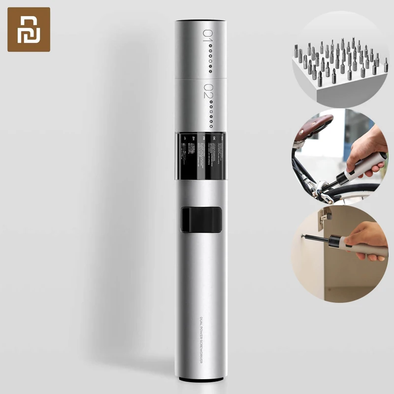 

Youpin WOWSTICK 36 Bits Electric Screwdriver Rechargeable Cordless Power Screw Driver Kit Magnetic Suction Button More Torque