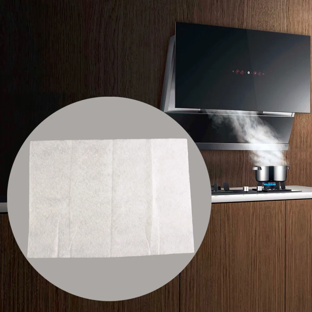 

Clean Cooking Nonwoven Range Hood Grease Filter Kitchen Supplies Pollution Filter Mesh Range Hood Filter Paper Oil Filter Paper