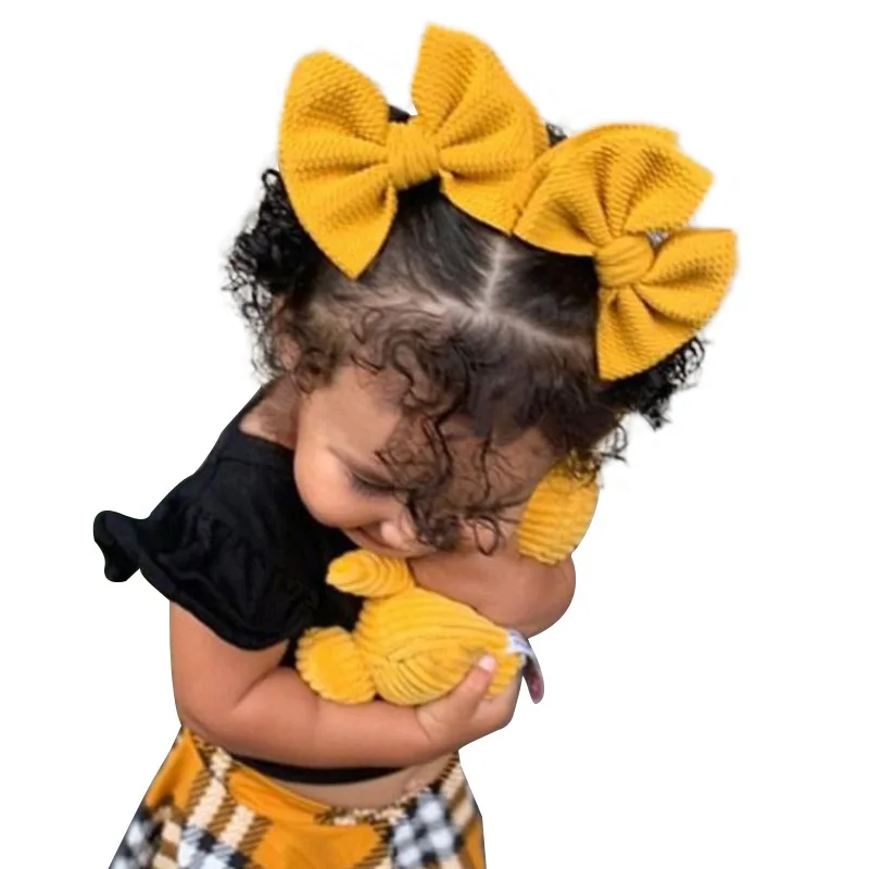 

baby girls Alligator clip Bowknot hairpins Children large bow hair clips Bebes hairbow headwear kids solid samll bow kids