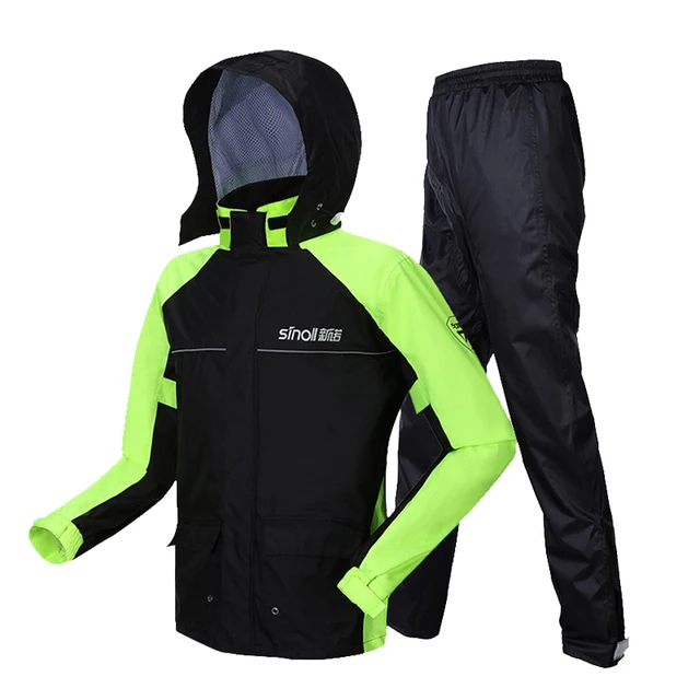 INBIKE 10000mm H2O Waterproof Men's Rain Jacket With Hood Reflective