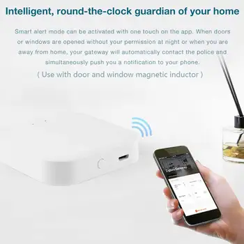 

Mini APP Remotely Control WiFi Gateway ABS Stable Hub Fashion Door Lock Multi-function Electronic Smart Home Led Bluetooth