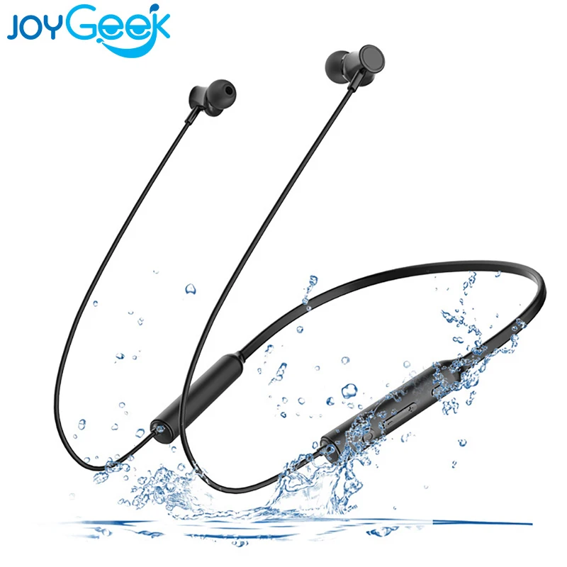 

Waterproof Sport Bluetooth Headset Neckband Earphones Bluetooth Earbuds Wireless Headphones For Smartphone with Microphone
