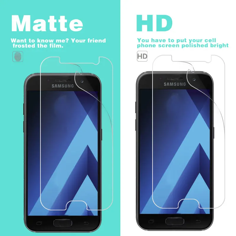 Антибликовая матовая пленка для Samsung A3 A5 A7 2016 A310 2017 A510 A710 S Duos HD прозрачная