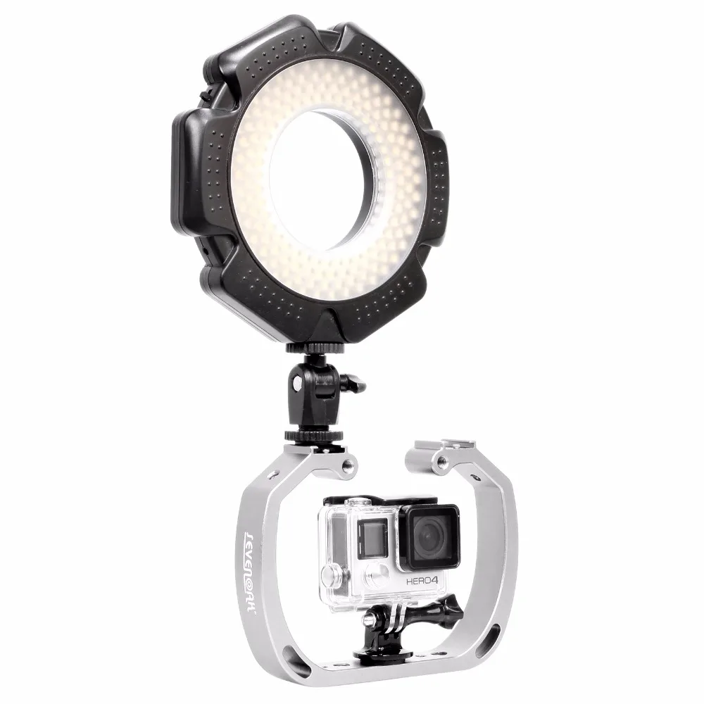 Selens Waterproof Underwater Diving Rig Handheld Video Dive Light Stabilizer Double-Arm Tray For Sport Camera Gopro Bracket 2