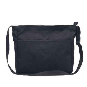 

New Female Student Fashion Wild Shoulder Shopping Bag Large Capacity Canvas Diagonal Bag