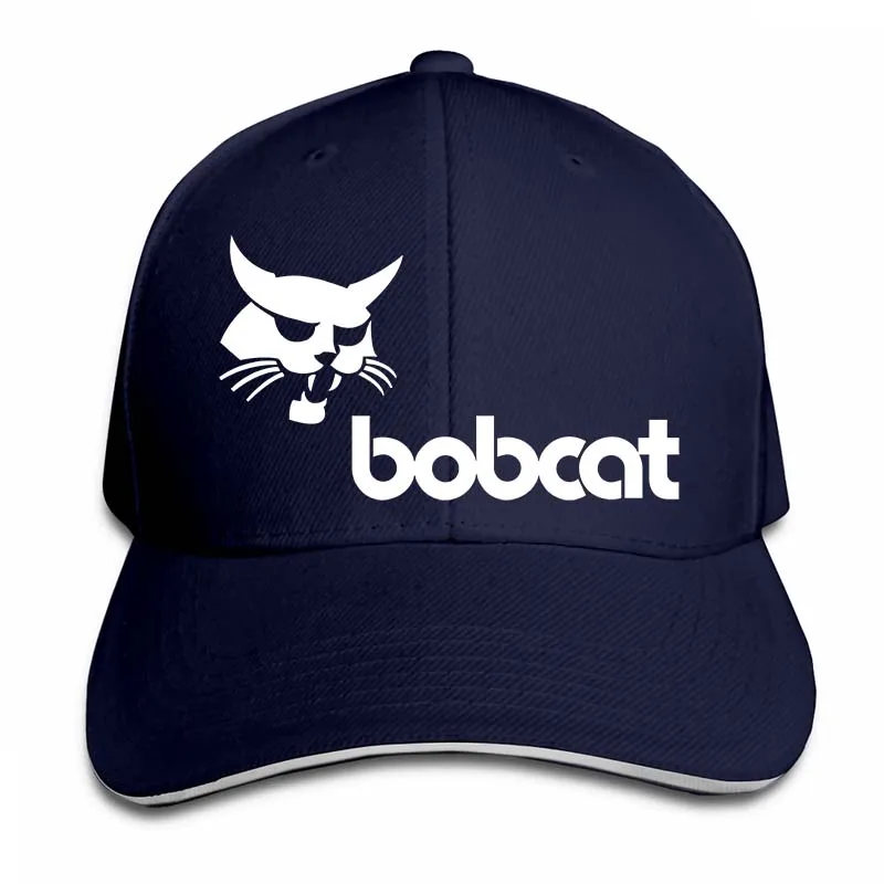 Бейсбольная кепка с логотипом Bobcat для мужчин и женщин, Кепка-Дальнобойщик, модная Регулируемая Кепка - Цвет: 2-Navy