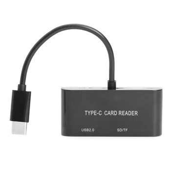 

3 in 1 Card Reader Widely Compatible USB Type-C to USB2.0 Memory Card TF Storage Card Adapter for PC Laptop Accessories