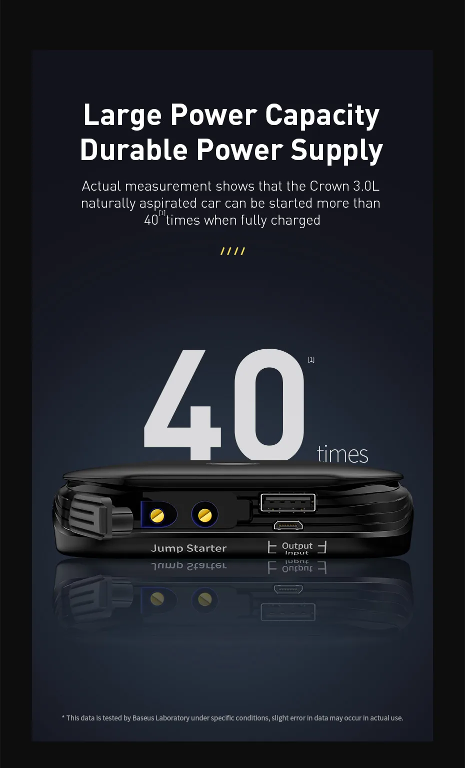 Baseus автомобильное пусковое устройство аккумулятор power Bank 800A Jumpstarter Авто Buster аварийный усилитель автомобильное зарядное устройство пусковое устройство