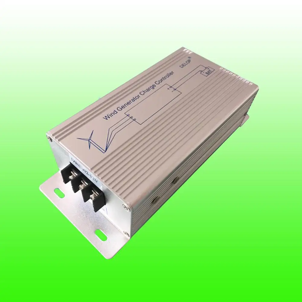 

600W Wind Charge Controller with LED Indicator, 12V/24V/48V Wind Controller Regulator Fit for 600W Wind Generator Manual Brake