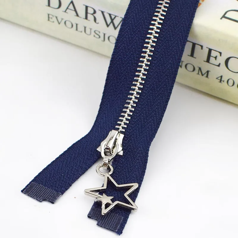 Navy Blue Meetee 2 шт. 20/40/70 см 3# металлическая молния с открытым концом молнии с закрытым концом автоматической блокировки серебряный зуб на молнии, декорированные DIY сумки швейной Материал - Цвет: Navy Blue