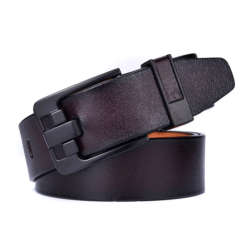 Black buckle Brown MEDYLA Высокое качество пояса из натуральной кожи роскошные дизайнерские ремни для мужчин новая мода ремень мужские джинсы для мужчин ковбой - Цвет: Black buckle Brown