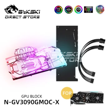 

Bykski GPU Water Block For Gigabyte RTX3090/3080 GAMING EAGLE VISION Full Coverage VGA Water Cooling A-RGB 5V/12V N-GV3090GMOC-X
