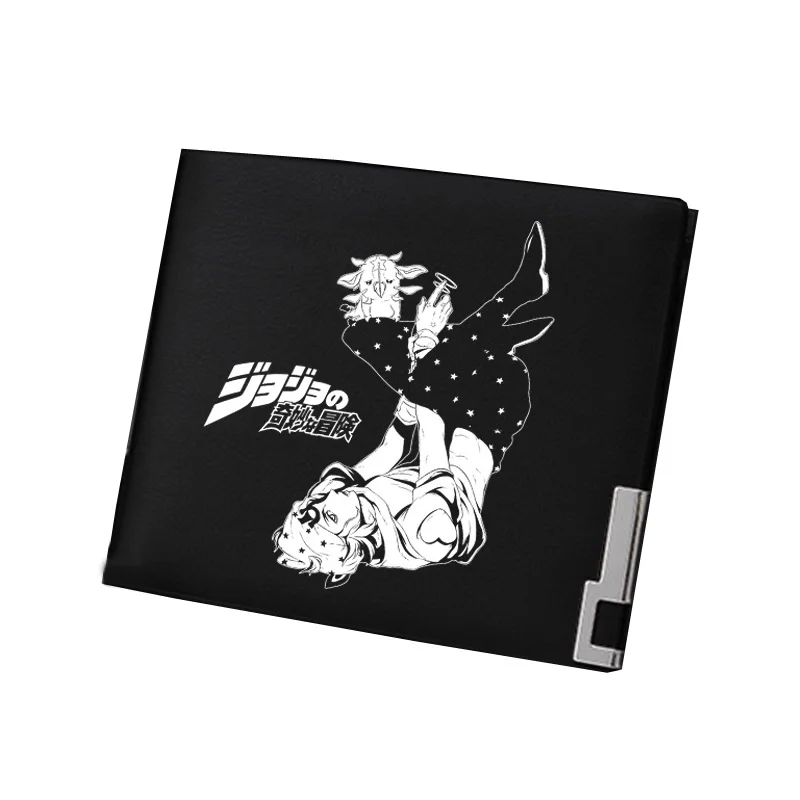 JoJo невероятное приключение Dio принт Для мужчин короткий кошелек из искусственной кожи чехол-бумажник Леоне abbacchio ID держатель для карт женская сумочка для денег с изменением сцепления - Цвет: 2