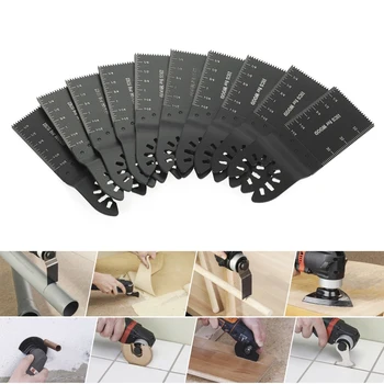 

New 10pcs Multifunctional High Carbon Steel Saw Cut Blade 34mm Power Tools Repair Machine Accessories Set