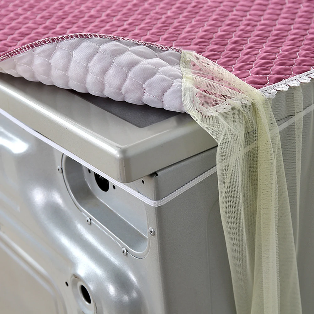 Scratchproof Decorative Elegant Full Wrap Wear Resistant Anti Dust Lacy Washer Lid Washing Machine Cover Protection Durable Home